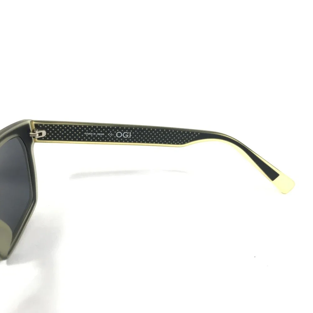 OGI Sunglasses 8059/1586 Dark Navy Frames with Blue Flash Mirrored Grey Lenses